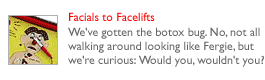 Facials to Facelifts