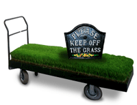 Stay off the grass