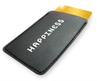 Modern day happiness. Card holder from atypyk.com