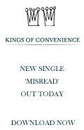 Kings of Convenience. New single 'Misread' from forthcoming album 'Riots On An Empty Street' available on 7" and download only from today