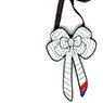 Colour by number bow necklace &pound;65