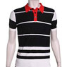 Rykiel Homme stripy polo with red collar, &pound;115