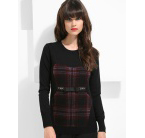 Tartan Bodice Sweater