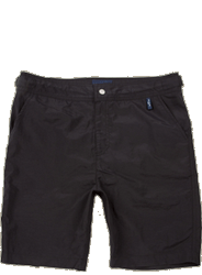 Black Long Slim Swim Shorts