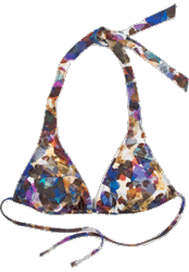 'Confetti Heart' Print Halter Top