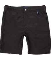 Black Long Slim Swim Shorts