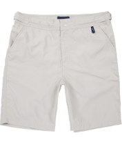 Taupe Long Slim Swim Shorts