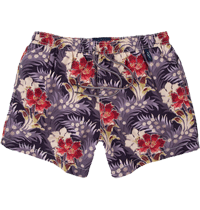 Violet Floral Slim Classic Swim Shorts
