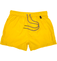 Yellow Slim Classic Swim Shorts
