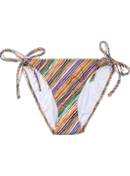 'Curtain Stripe' Print Bikini Bottoms