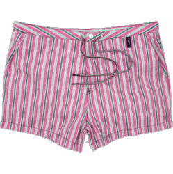Pink Short Slim Stripped Swim Shorts