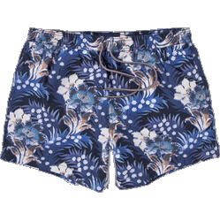 Navy Floral Slim Classic Swim Shorts