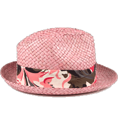 Pink Woven Trilby