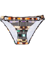 'Brushed Zebra' Print Bikini Bottoms