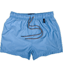 Sky Blue Slim Classic Swim Shorts